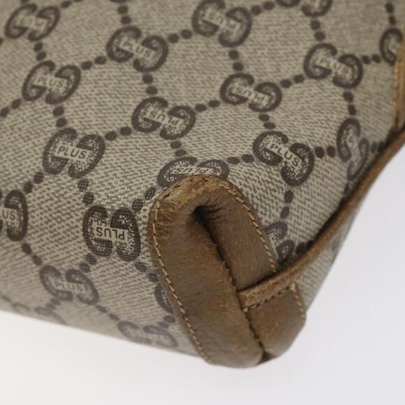 GUCCI GG Plus Supreme Shoulder Bag Pvc Beige Gold - Picture 12 of 16
